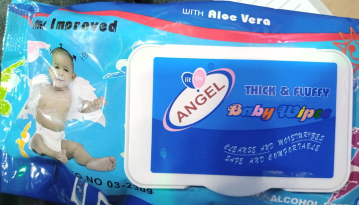 Angel baby wipes small
